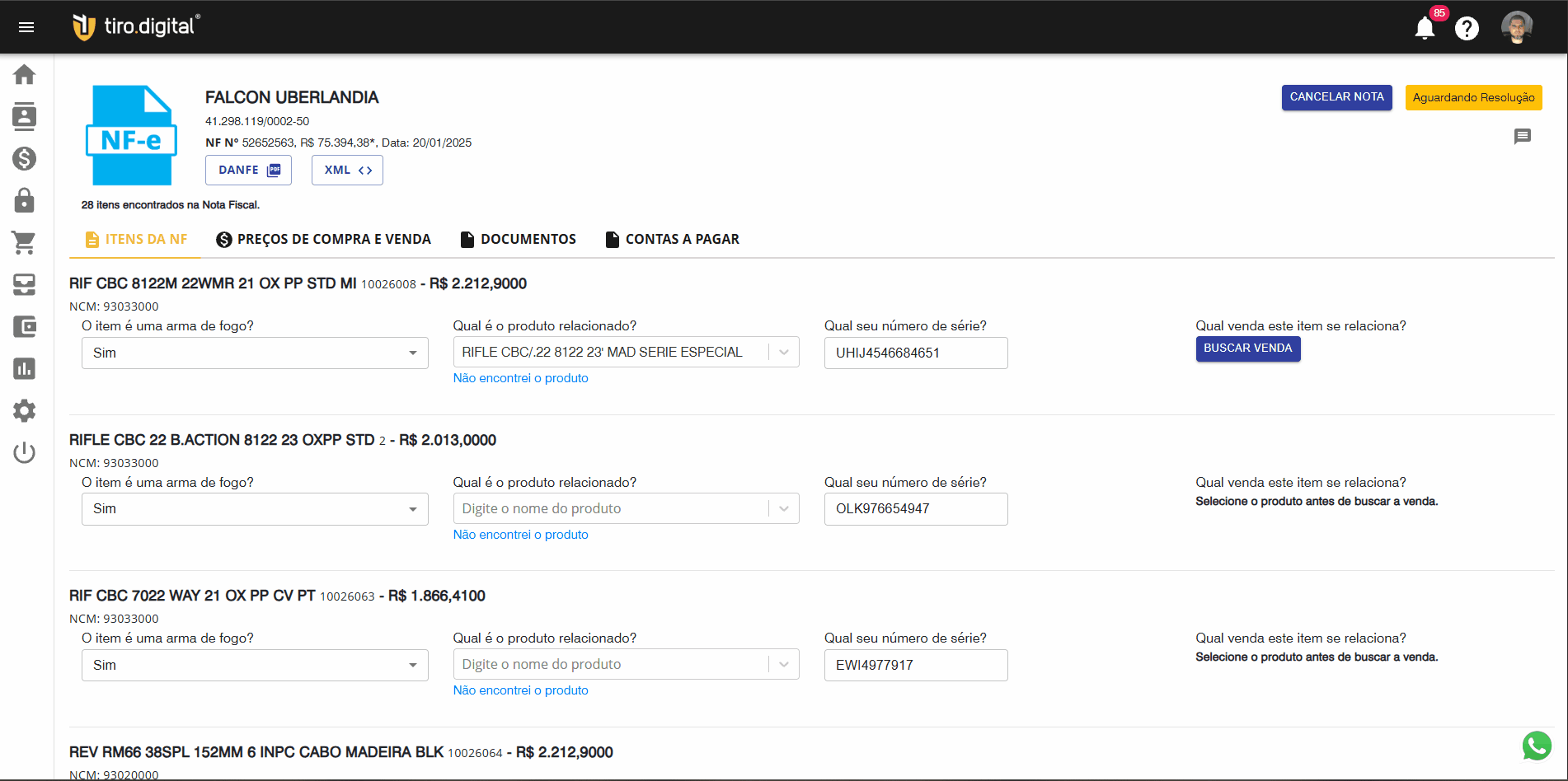 Vinculando produto ao cadastro.gif